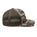 Camouflage Trucker Hat with Spear Logo