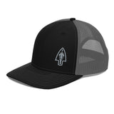 Black Trucker Cap with Spear Logo
